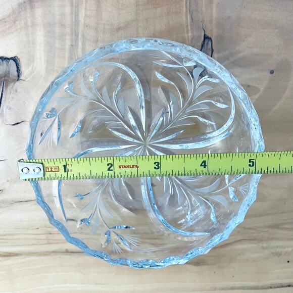 Antiq ABP American Brilliant Cut Glass Bowl Thistle Flower Starburst 1910 - Picture 8 of 14